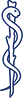 Symbol des Äskulapstabs als medizinisches Logo der Hautarztpraxis Paderborn